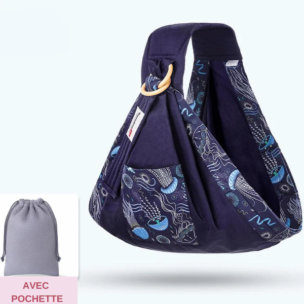 porte-bebe-sling-basiki-wrap-bleu-marine